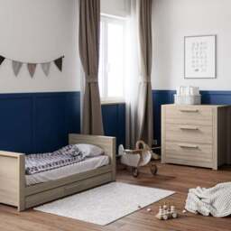 Little Acorns Ellesmere Cot Bed and 3 Drawer Chest Nursery Set - thumbnail 2