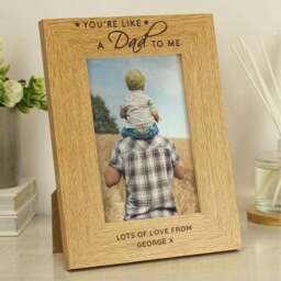 Personalised You're Like a Dad to Me Oak Finish Photo Frame - thumbnail 2