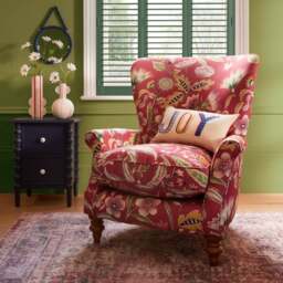 Charbury Joy Floral Print Occasional Armchair - thumbnail 1