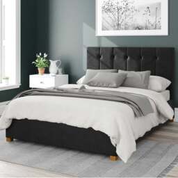 Hepburn Plush Velvet Ottoman Bed Frame - thumbnail 1