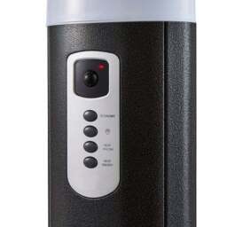 Amber Outdoor Pedestal Heater with Remote Control - thumbnail 3