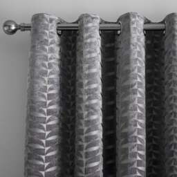 Curtina Kendal Jacquard Eyelet Curtains - thumbnail 1