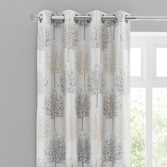 Jacquard Trees Eyelet Curtains - image 1