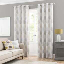 Jacquard Trees Eyelet Curtains - thumbnail 2