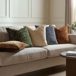 Hoem Soren Geometric Velvet Square Cushion - thumbnail 6