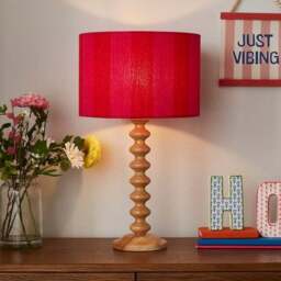 Beatrice Stripe Drum Lamp Shade - thumbnail 4