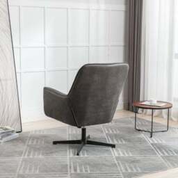 Image Furnishings Felicia Faux Leather Swivel Chair - thumbnail 3