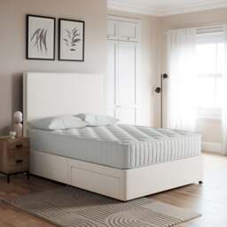 Luxury Divan Base, Linen - thumbnail 1