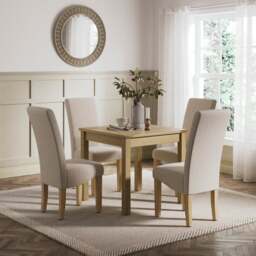 Olney Compact 4 Seater Square Dining Table - thumbnail 1