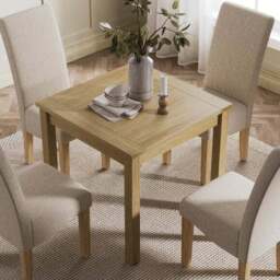 Olney Compact 4 Seater Square Dining Table - thumbnail 2