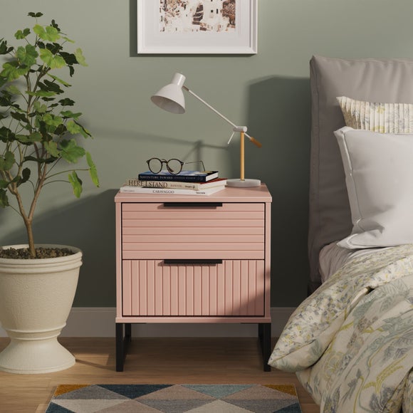 Harborne 2 Drawer Bedside Table - image 1