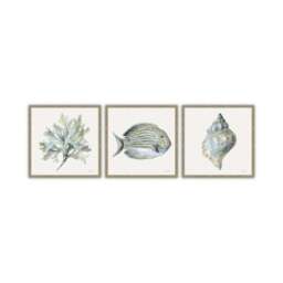 Artko Set of 3 Coastal Bliss Framed Prints - thumbnail 3