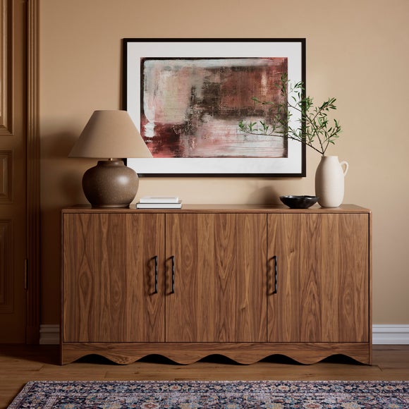 Jovie Wide Sideboard, Walnut Effect - image 1