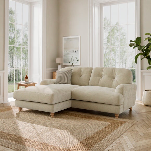 Martha Chunky Chenille Corner Chaise Sofa - image 1