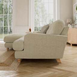 Martha Chunky Chenille Corner Chaise Sofa - thumbnail 3