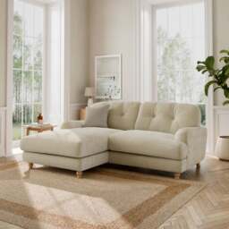 Martha Chunky Chenille Corner Chaise Sofa