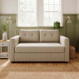 Barker Flatweave 2 Seater Trundle Sofa Bed
