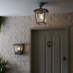 Leese Outdoor Semi Flush Porch Light - thumbnail 5