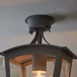 Leese Outdoor Semi Flush Porch Light - thumbnail 3