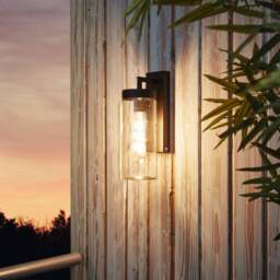 EGLO Bovolone Industrial Outdoor Wall Light - thumbnail 1