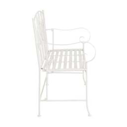 Rustic Leaf Metal Bench - thumbnail 6