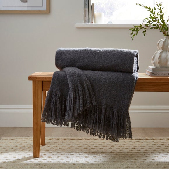 Brushed Boucle Throw Blanket - image 1
