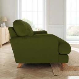 Martha Matte Plush Velvet 3 Seater Sofa - thumbnail 2