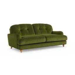 Martha Matte Plush Velvet 3 Seater Sofa - thumbnail 6