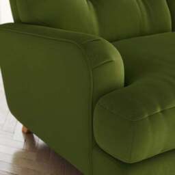 Martha Matte Plush Velvet 3 Seater Sofa - thumbnail 5