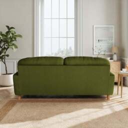 Martha Matte Plush Velvet 3 Seater Sofa - thumbnail 3