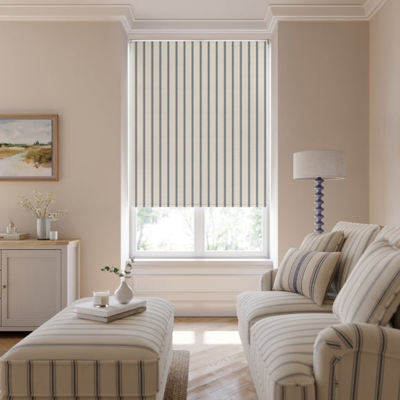 Folkstone Stripe Fire Retardant Blackout Made to Measure Roller Blind - image 1