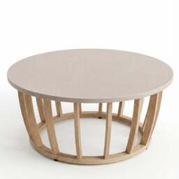 Lucca 5 Seater Wood Lounging Set With Coffee Table - thumbnail 4