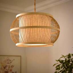 Kiva Boho Bamboo Pendant Light - thumbnail 2