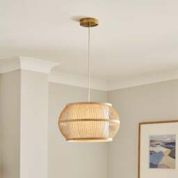 Kiva Boho Bamboo Pendant Light - thumbnail 1