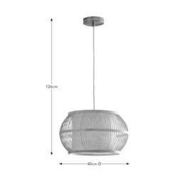 Kiva Boho Bamboo Pendant Light - thumbnail 6