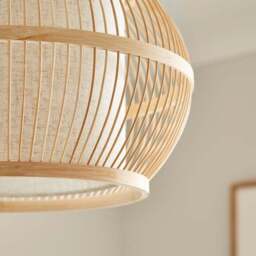 Kiva Boho Bamboo Pendant Light - thumbnail 3