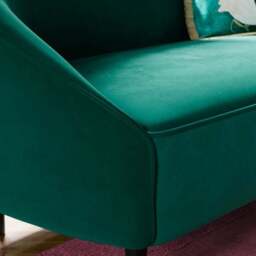 Aubery Velvet Curved 2 Seater Sofa - thumbnail 3