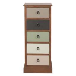 Pacific Loft 5 Drawer Chest, Pine - thumbnail 2