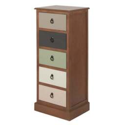 Pacific Loft 5 Drawer Chest, Pine - thumbnail 3