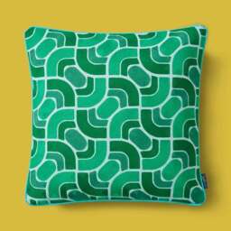 Sophie Robinson Wave Stitch Crewel Square Cushion - thumbnail 3