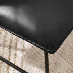 Saxon Faux Leather Lounge Chair - thumbnail 3