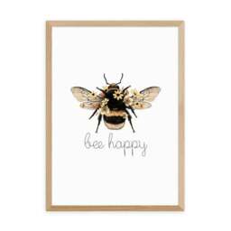 East End Prints Bee Happy Print - thumbnail 2