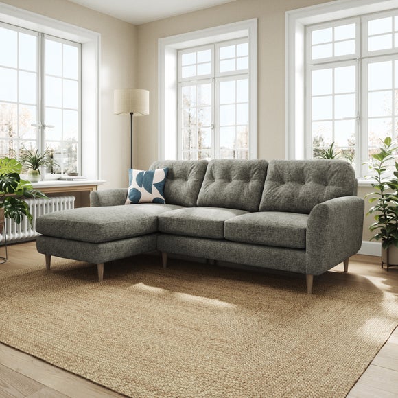 Sven Chunky Chenille Large Corner Chaise Sofa - image 1