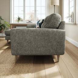 Sven Chunky Chenille Large Corner Chaise Sofa - thumbnail 2