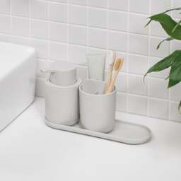 ReBorn Bathroom Storage Tray, Small Caddy & Soap Dispenser - thumbnail 1