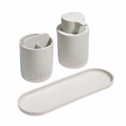 ReBorn Bathroom Storage Tray, Small Caddy & Soap Dispenser - thumbnail 3