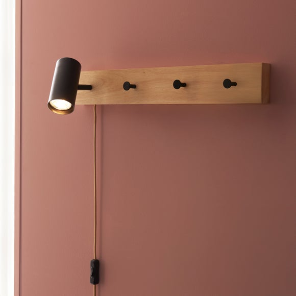 Jacques Plug In Wall Light & Clothes Hanger - image 1