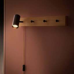 Jacques Plug In Wall Light & Clothes Hanger - thumbnail 2