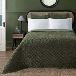 Dorma Genevieve Green Continental Square Pillowcase - thumbnail 3