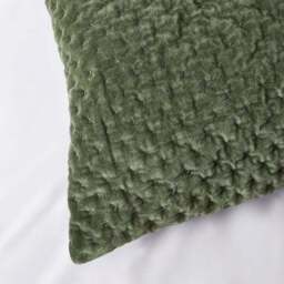 Dorma Genevieve Green Continental Square Pillowcase - thumbnail 2